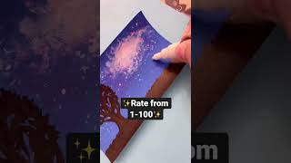 ✨Can I draw a galaxy effect using Poscas??🌌✨🤔 #shorts #viral #art #posca #drawing #galaxy #starry