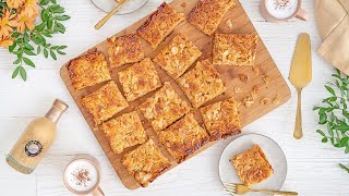 Mandelkuchen mit Eierlikör vom Blech - Becherkuchen