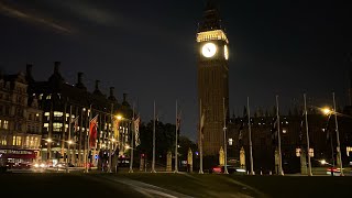 Big Ben midnight and quarter past chimes ASMR