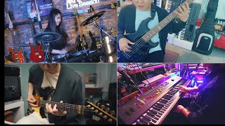 [Band Cover/Drum focus] Dream Theater - Overture 1928  | Soreun, funtwo, Kyojin Koo, Taezpiano