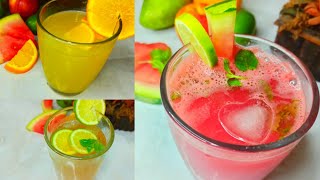 3 Lemonade Recipes||ইফতারে প্রান ঠান্ডা করা ৩ টি ভিন্নস্বাদে লেবুর শরবত বা লেমনেড।।