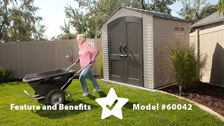 Lifetime 7' x 7' Outdoor Storage Shed | Model 60042 | Features & Benefits Video