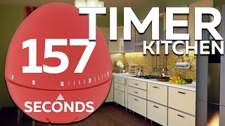 157 seconds Cooking timer | 2min 37sec Egg TIMER