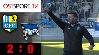 Traumeinstand für Felix Brügmann: Chemnitzer FC - Hertha BSC II 2:0 | Regionalliga Nordost