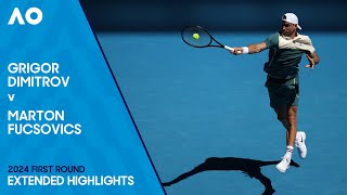 Grigor Dimitrov v Marton Fucsovics Extended Highlights | Australian Open 2024 First Round