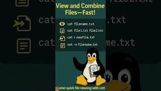 View & Combine Files with cat! (Linux Command Tip) 🐱📄