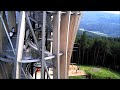 drohnenaufnahme aussichtsturm pyramidenkogel in der nähe von klagenfurt kärnten Österreich