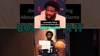 Joel Embiid Becomes The First Sixer To Score 70 POINTS In A Game#shorts #basketball