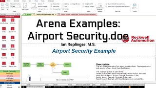 Arena Examples: Airport Security.doe | Create, Process, Decide, and Dispose Modules