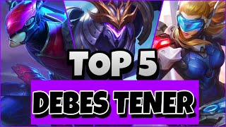 TOP 5 LOS HEROES QUE DEBES TENER | Los Heroes Que Te Ayudarán en Esta y en la Siguiente Temporada