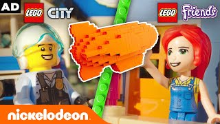 Giant Nick Blimp Surprises LEGO City & LEGO Friends Parties! | 🧡 Kids Choice Awards 2022