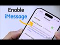 How to Enable iMessage on iPhone or iPad