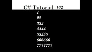 Printing Triangle Pattern in C# Example Thirteen