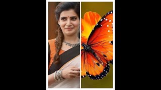 Samantha v/s Butterfly 🦋 || Same Colour Collection || whatsapp status