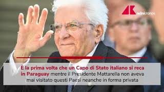 Per Mattarella visita ufficiale in Cile e Paraguay