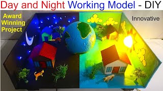 day and night working model for science project exhibition - diy | craftpiller