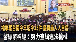 議員轟台南市屢傳槍擊案 警繃緊神經不敢怠慢－民視新聞