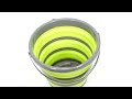 folding silicone collapsible bucket for camping caravan hiking u0026 fishing 10 ltr geezy