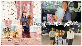 Emily's 13th Birthday 🎂 Morning Opening Presents 🎁  |VLOG#1256