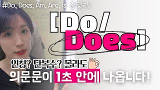 3인칭 단수 의문문 2단계로 쉽게 말하기 (Do, Does / Am, Are, Is 총정리)