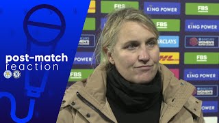 Emma Hayes on beating Leicester! | Leicester City Women 0-8 Chelsea Women