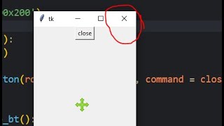 How to disable close or X button in tkinter