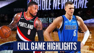 PORTLAND TRAIL BLAZERS vs DALLAS MAVERICKS - FULL GAME HIGHLIGHTS | 2019-20 NBA SEASON