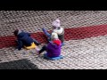 tobogganing at mendip dry ski slope family video