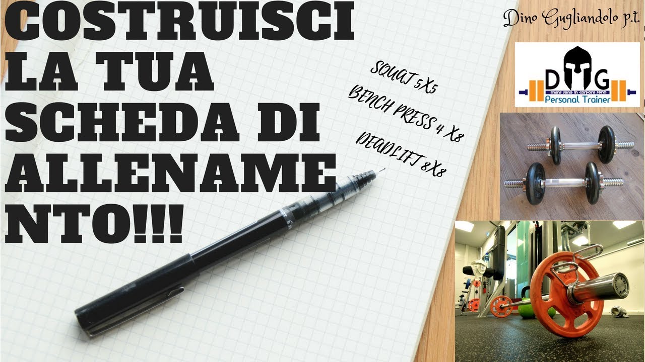 Come Strutturare Una Scheda D'allenamento - YouTube