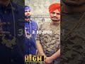 TOP 5 SIDHU MOOSE WALA HIGH RATING SONG(SPOTIFY)😍💖#shorts #trending #viral #movie