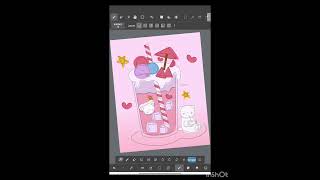 Tutorial sweet ice cream by medibang paint