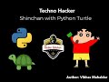 How to draw Shinchan using Python | Turtle Module | #shinchan #turtle #google #python