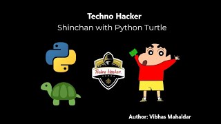 How to draw Shinchan using Python | Turtle Module | #shinchan #turtle #google #python