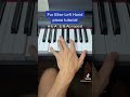 Fur Elise Left Hand easy piano tutorial!