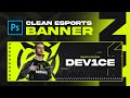 Esports Banner Tutorial (FREE TEMPLATE) - Photoshop Tutorial by EdwardDZN