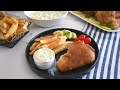 فيليه السمك المقلي المقرمش بطريقه جدا شهيه مع الصوص الخاص 😋😋 fried fish fillet