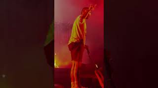 Post Malone smashes guitar during Rockstar FRONT ROW LIVE in Brisbane