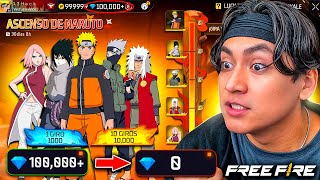 ¡LO ARRUINÉ TODO! ¡PERDI MIS 100K DIAMANTES EN LA COLABORACIÓN MÁS ESPERADA! Naruto X Free Fire😱🔥