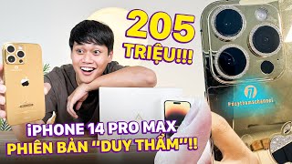 UNBOX iPHONE 14 PRO MAX PHIÊN BẢN “DUY THẨM”: MẠ VÀNG 24K, ĐÍNH KIM CƯƠNG GIÁ 205 TRIỆU!!