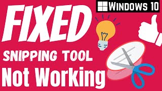 How to fix snipping tool not working windows 10 | FIXED Snipper tool not working | eTechniz.com 👍