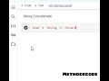 String Concatenate | string Concatenation in Python.