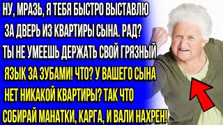 ПРОВАЛИВАЙ ИЗ КВАРТИРЫ МОЕГО СЫНОЧКА, ТВ@РЬ! – ОРАЛА СВЕКРОВЬ.НО ЭТО МОЯ КВАРТИРА!