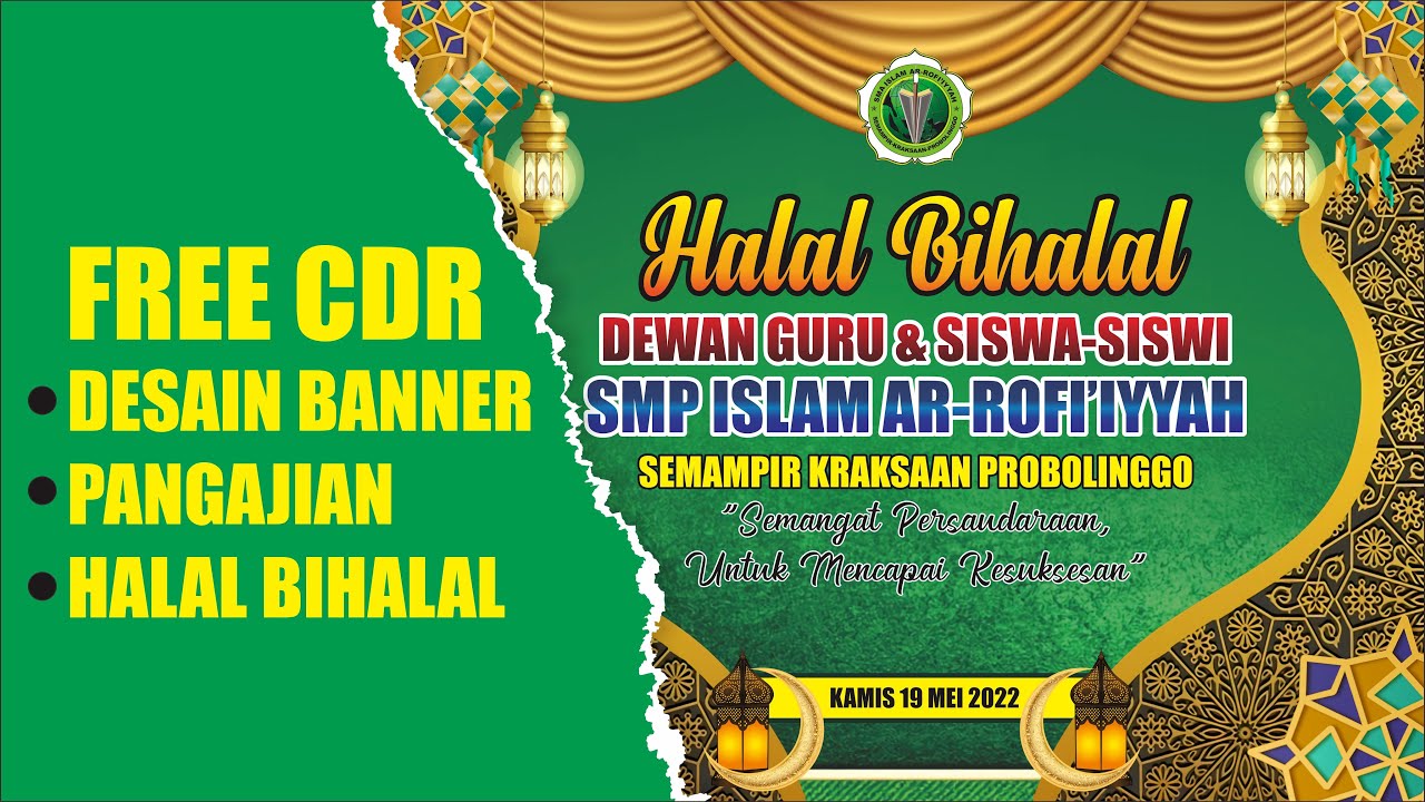 Free Desain Banner Pengajian - YouTube