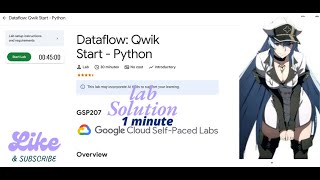 Dataflow: Qwik Start - Python || GSP207||Qwiklabs Arcade 2025.