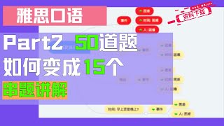 雅思口语 Part2 50个题， 如何变成15个？L272