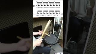 【パッド練習】ダブルストローク エクササイズ (Double Stroke) #shorts #drums #ドラムテクニック #ルーディメンツ