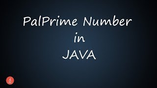 PalPrime Number in Java || Bluejcode