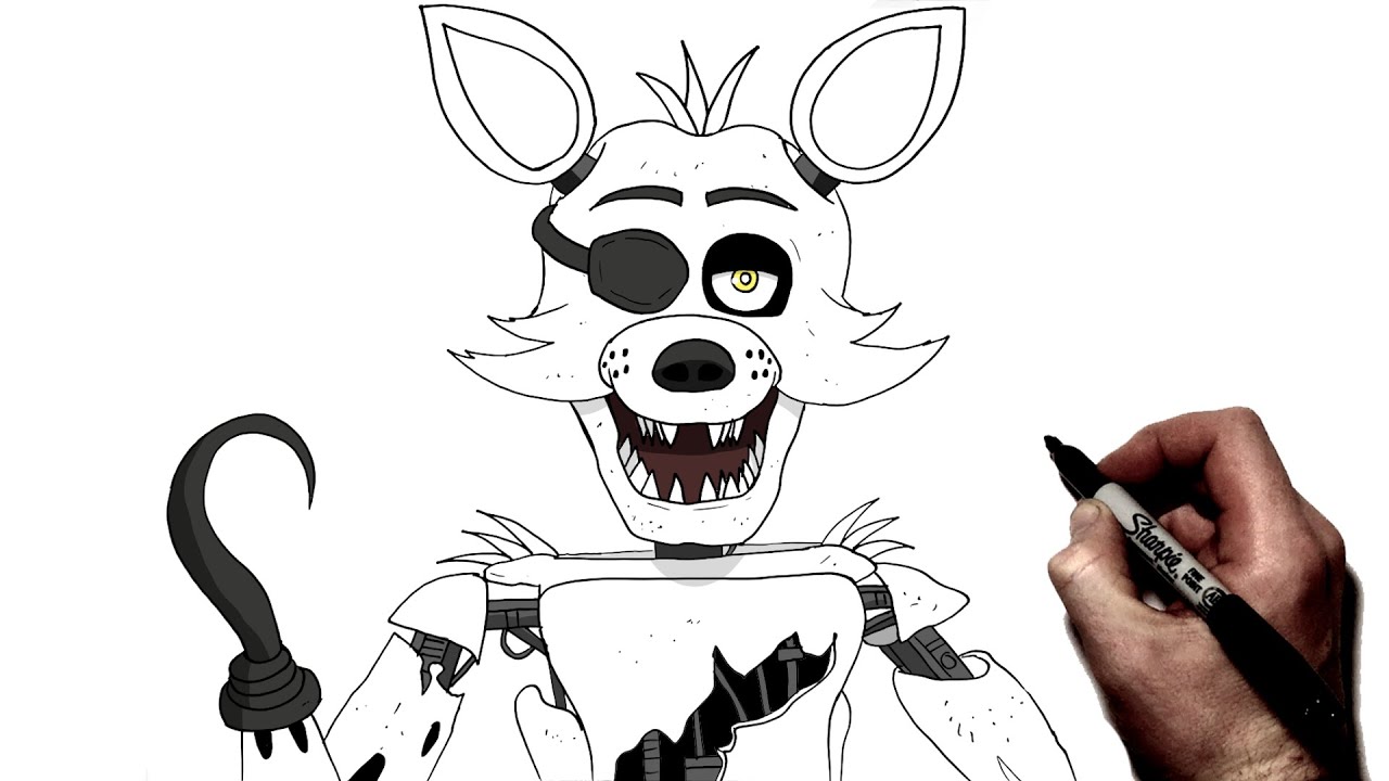 How To Draw Foxy Five Nights At Freddys How To Draw Fnaf Characters