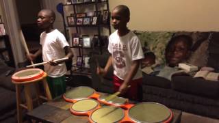 The Riles Brothers Drumming to Stitches by Shawn Mendes