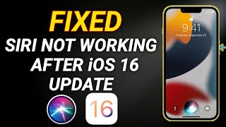 iOS 16 - How to Fix Siri Not Working on iPhone iPAD ( Siri Not Work issue iOS 16 )